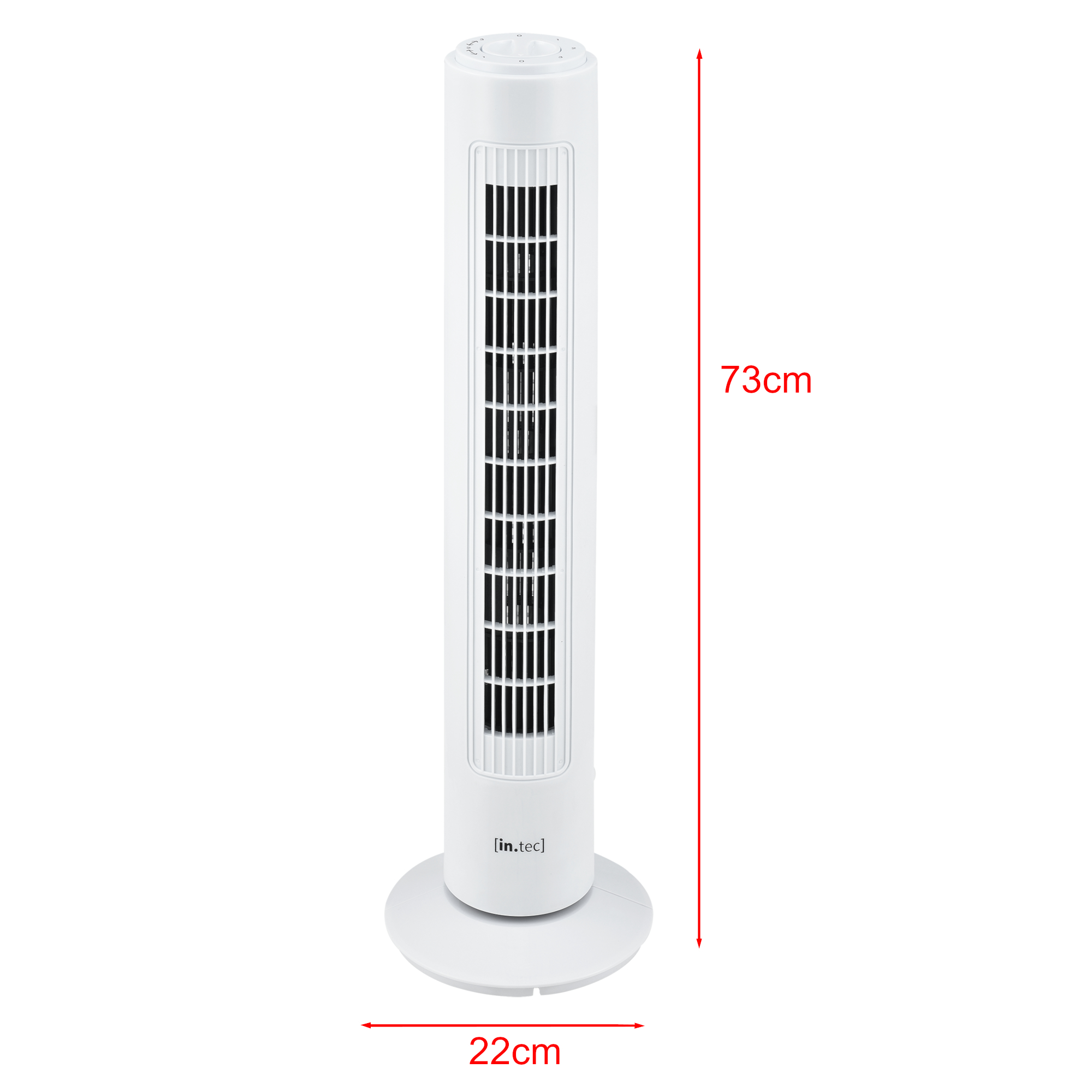 Obrázok [in.tec] Stĺpový ventilátor ABVF-1808 biely