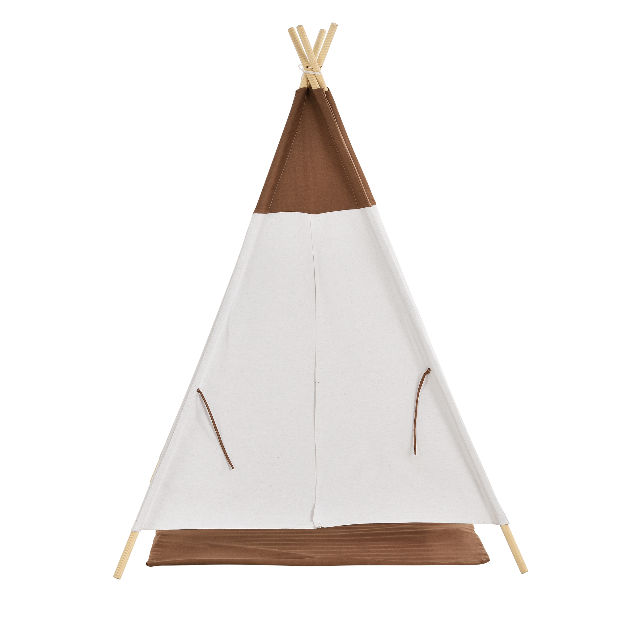 Spielzeug En Casa Kinderzelt Braun Weiss Spielzelt Babyzelt Spielhaus Tipi Indianer Zelt Spielzeug Fur Draussen Gamersjo Com