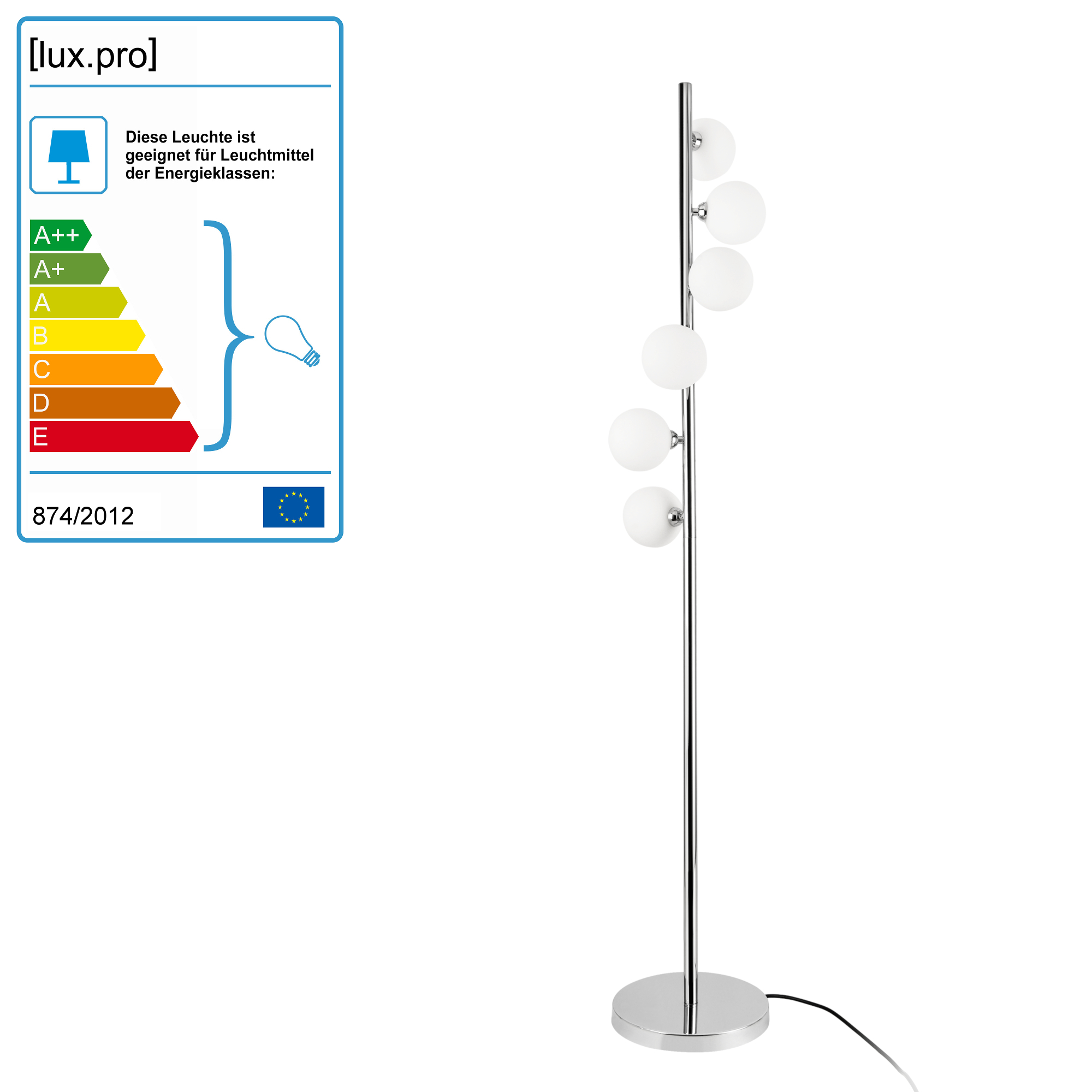 Obrázok [lux.pro] Stojaca lampa 