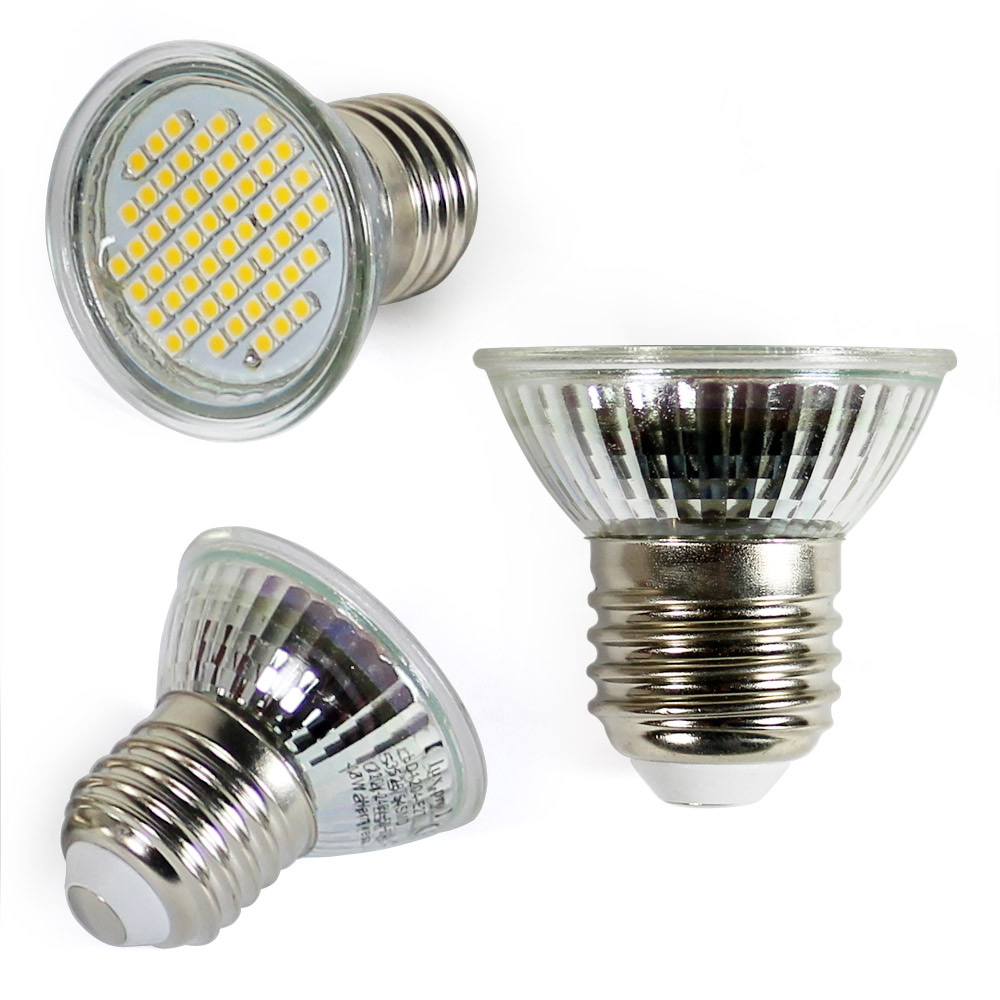 10x Lux Pro LED Spot E27 Warm White 3 Watt 230v 3000k 54